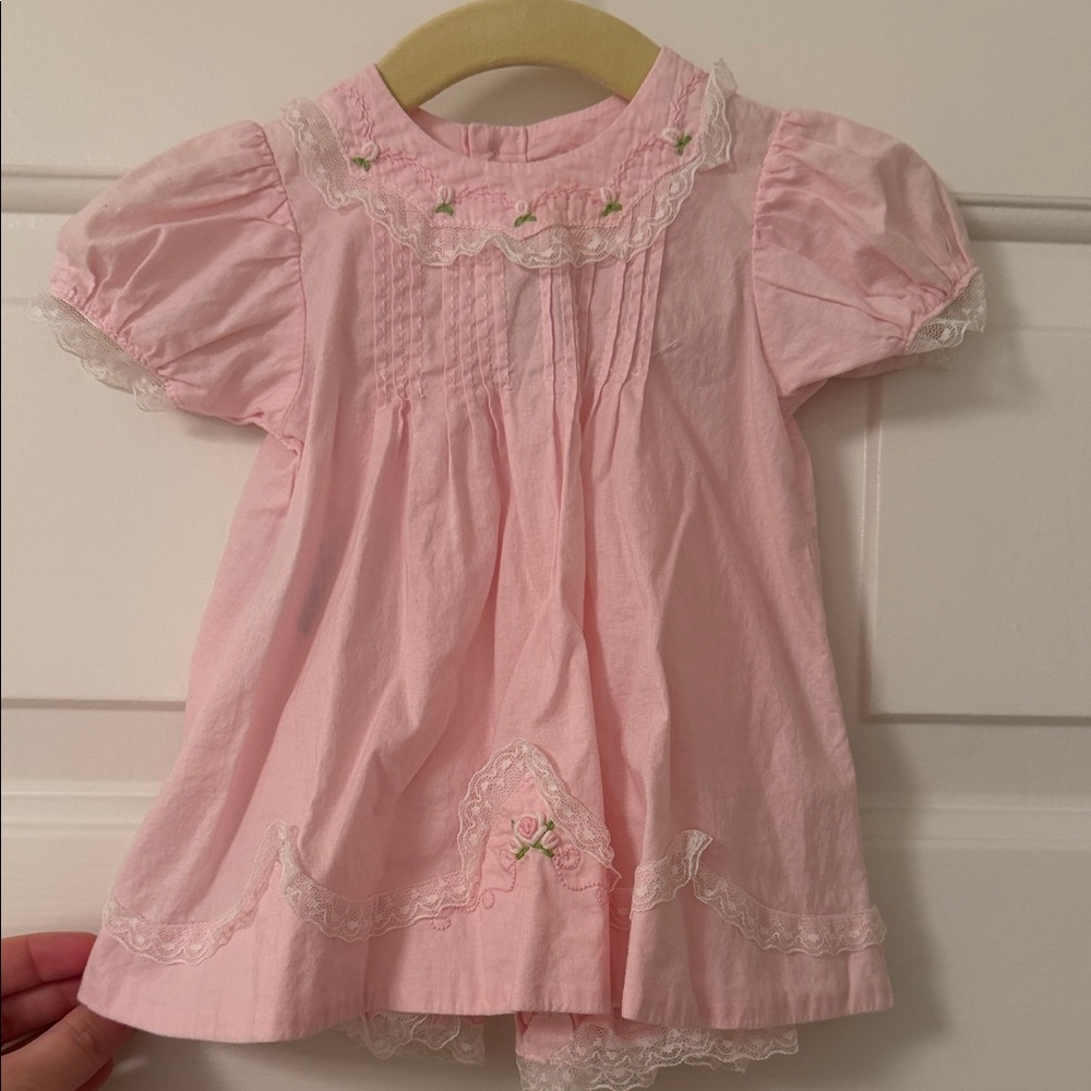 Baby Sen Pink Dress with Bloomers